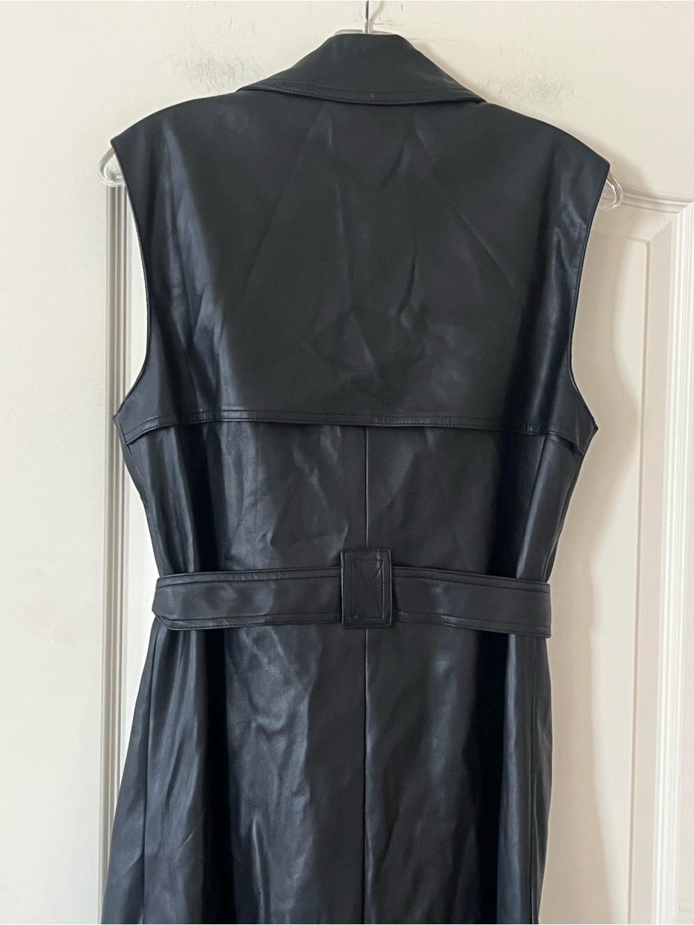 Truth by Republic Faux Leather Dress Vest with Wrap tie/buttons Size Small - Picture 16 of 16